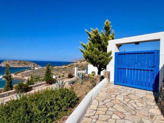 Kreta, Mochlos: Atemberaubende Villa mit Meerblick zu verkaufen