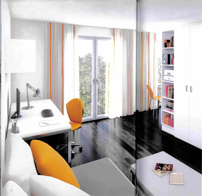 Blick ins Apartment (unverb. Illustration)