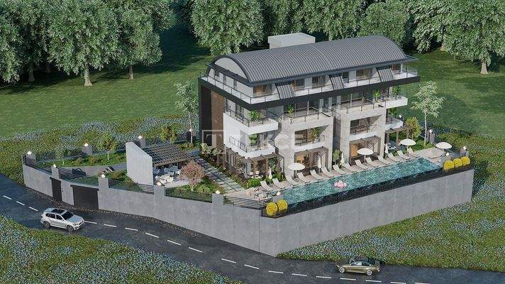 Chic Apartments with City View in a Complex with Amenities in Alanya