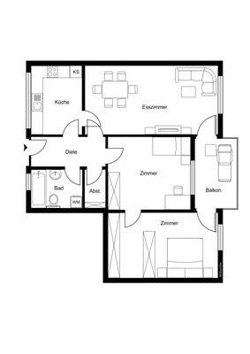 Grundriss ohne Maßstab