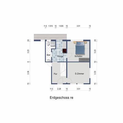 Grundriss EG rechts H2