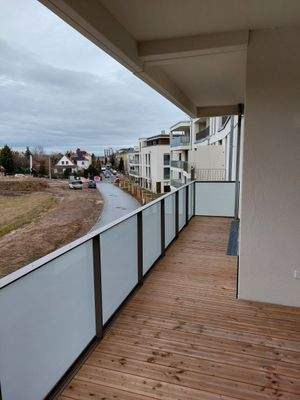 Balkon an Zimmer 2 und 3