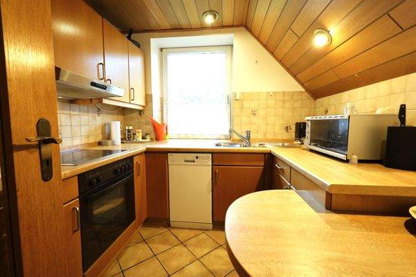 Einbauküche im Dachgeschoss