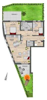 Grundriss der Wohneinheit