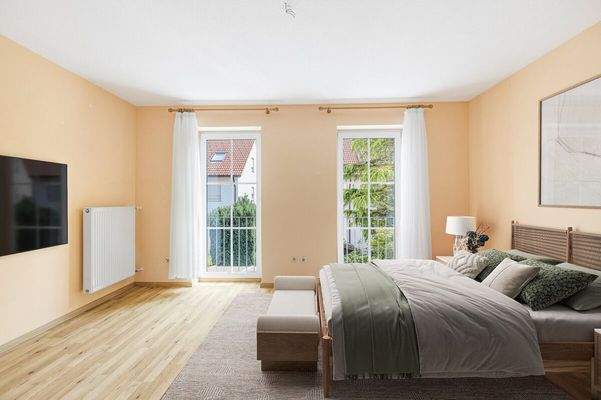 Beispielmöblierung Schlafzimmer OG