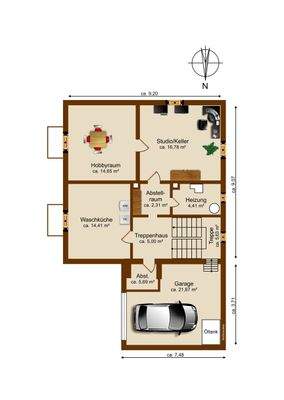 Kellergeschoss Grundriss