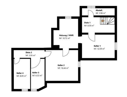 Grundriss Skizze Haus 2 UG