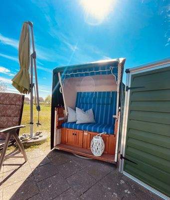 hauseigener Strandkorb