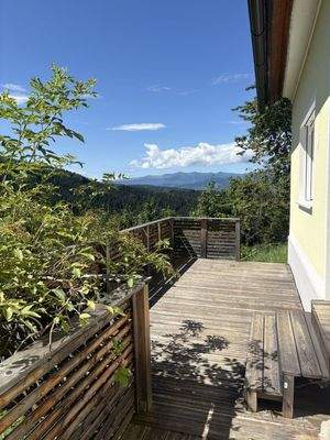 Terrassenausblick vom Zirbitzkogel bis zum Größing