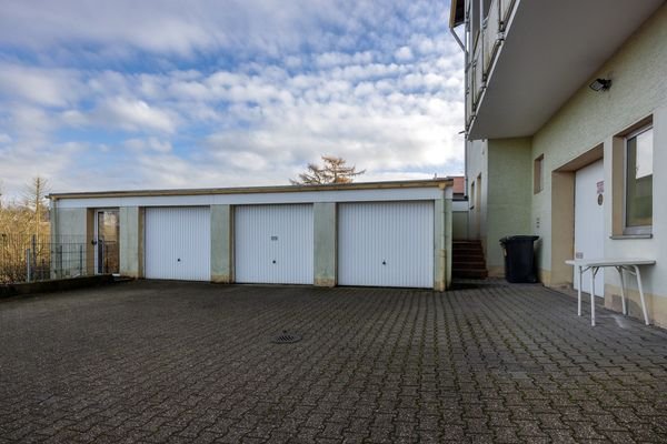 Rückseite Garagen 