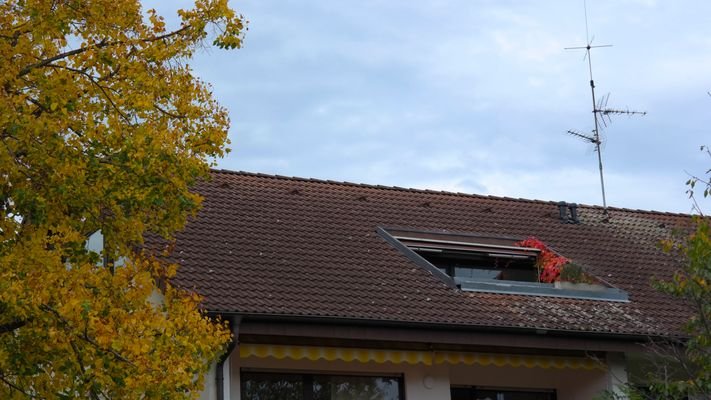 Blick von Süden auf die Loggia