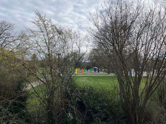 Ausblick vom 1. OG aus der Wohnung!