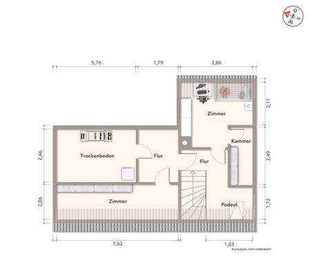 Grundriss Dachgeschoss