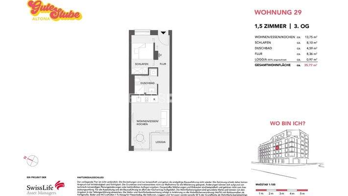 Grundriss Wohnung 29