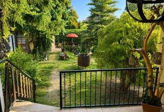 Gartenblick von Veranda