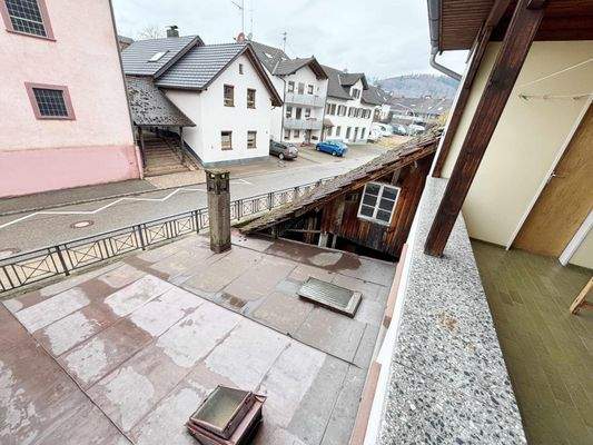 Der Bilick vom Balkon