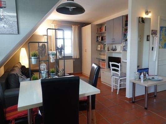 Die Essgruppe im Wohnzimmer