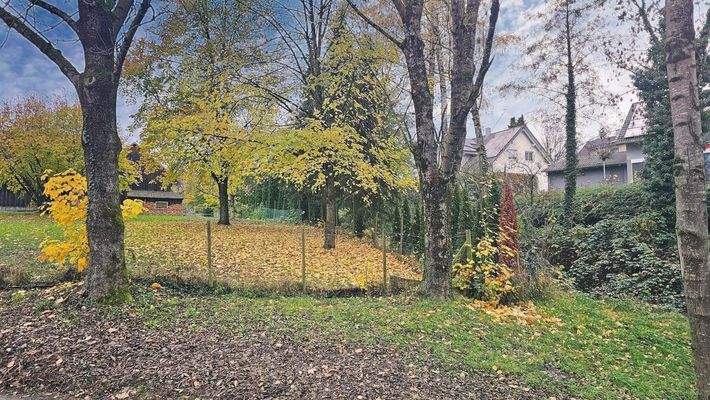 Blick zu einer Nachbarschaftsbebauung