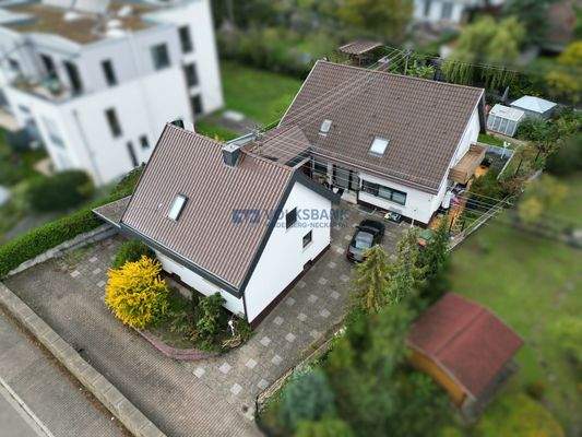 Hausansicht Vogelperspektive 