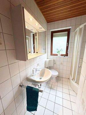 Das Duschbad im Erdgeschoss