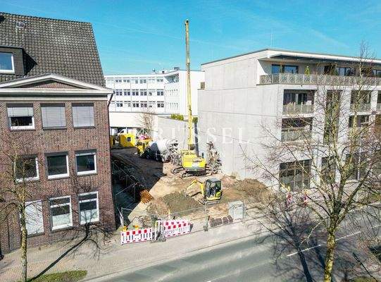 Das Bauvorhaben ist bereits gestartet