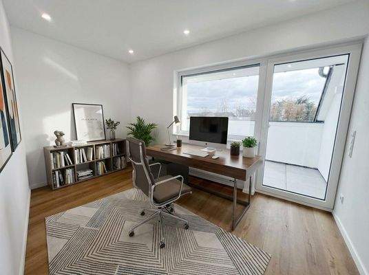 Kleines Zimmer KI Option Büro