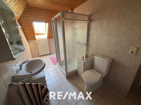 Sanitärbereich Mansarde