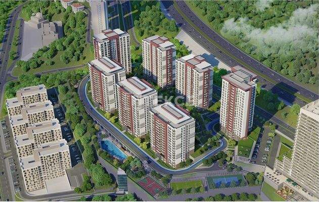 Apartments in Complex with Rich Landscaped Garden in İstanbul