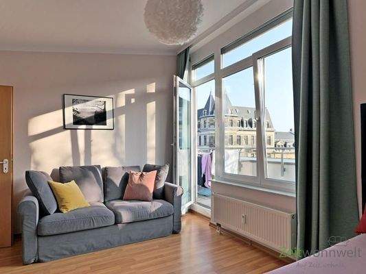 Ausblick und Balkonausgang