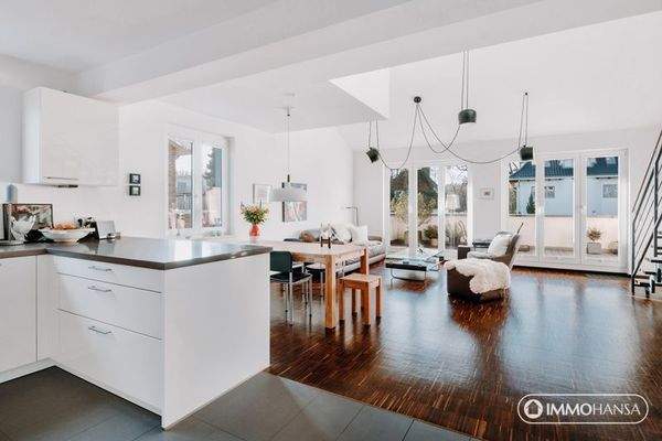 Offener Wohn-/Küchenbereich