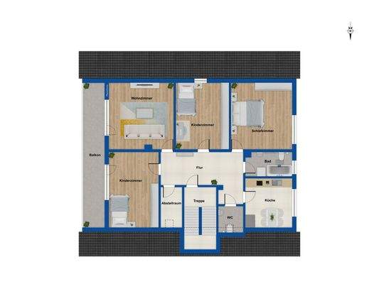 Grundriss - Dachgeschoss