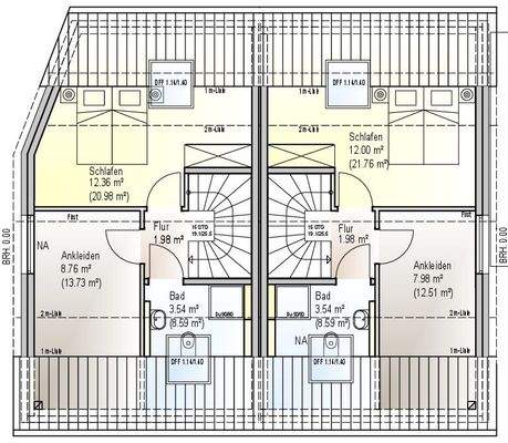Dachgeschoss-Ausbau Variante Haus D