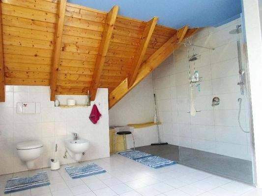 Badezimmer mit neue begehbare Dusche