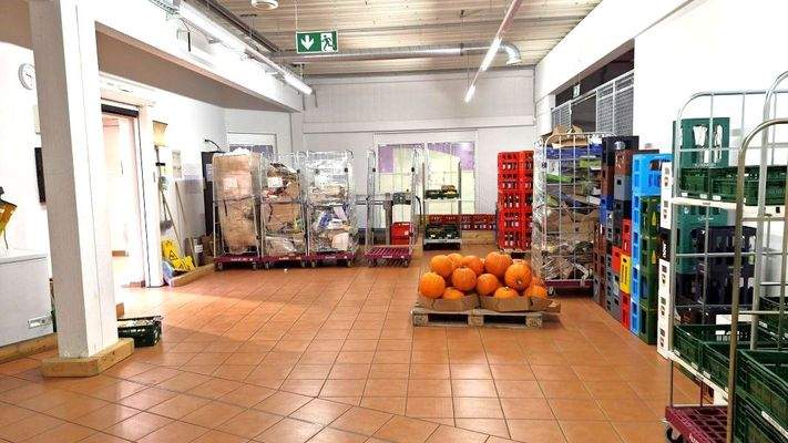 Blick ins Anlieferlager