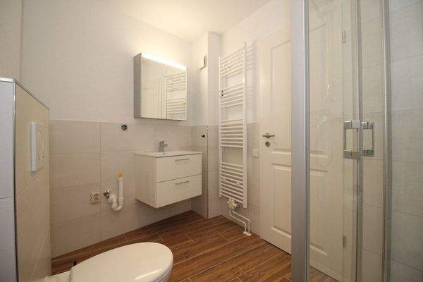 modernisiertes Duschbad