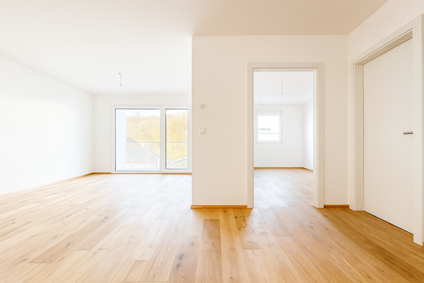 Wohnküche und Schlafzimmer 1