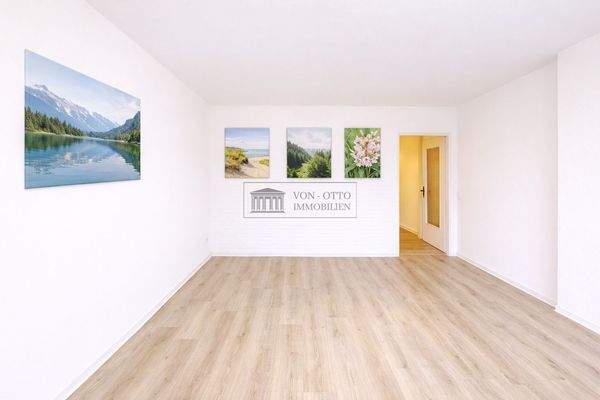 lichtdurchflutetes Wohnzimmer 