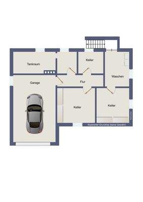 Kellergeschoss (kein Maßstab)