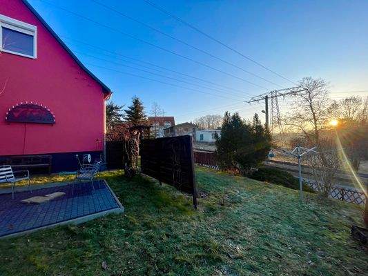 Hausanischt, Garten, Terrasse Westseite