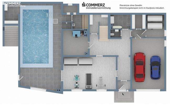 Raumaufteilung Erdgeschoß