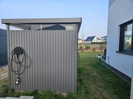 Gartenhaus mit Wallbox