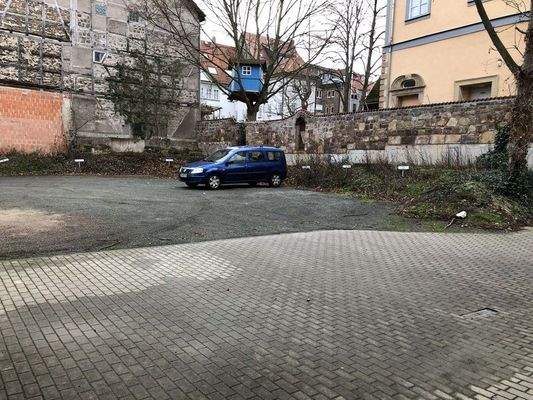 Stellplatz auf dem Innenhof