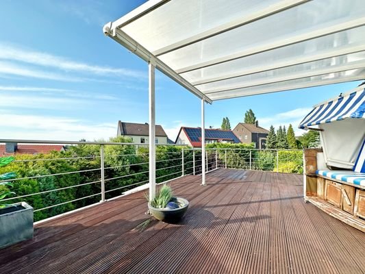 Dachterrasse mit Überdachung