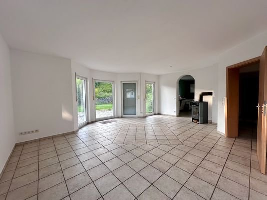 Wohnzimmer mit Kaminofen