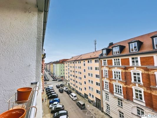 Blick vom Balkon aus beiden Wohnungen