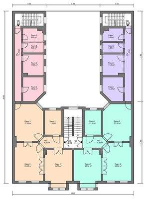 Grundriss - 1. + 2. Obergeschoss