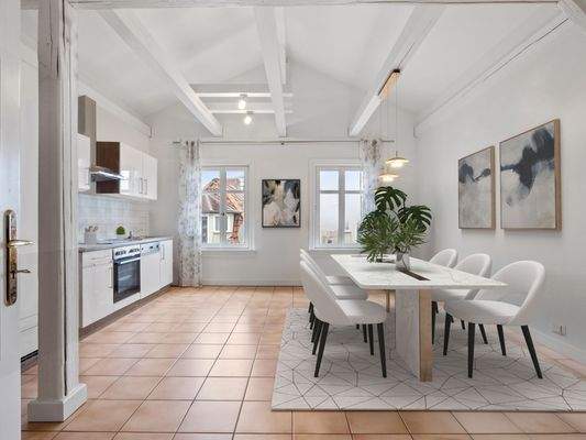 Dachgeschoss Wohnung Einrichtungsvorschlag