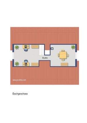 Grundriss Dachgeschoss - nicht maßstabsgetreu