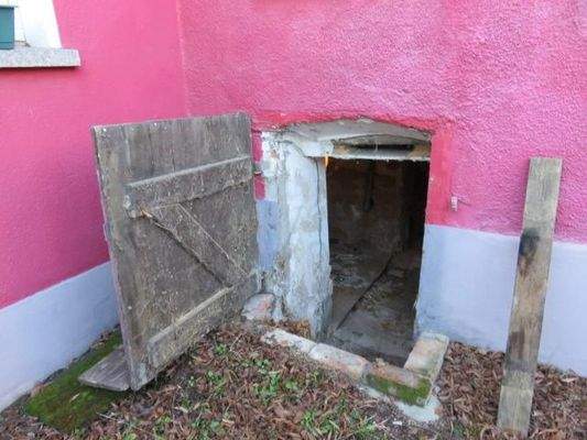 Kellereingang vom Kriechkeller