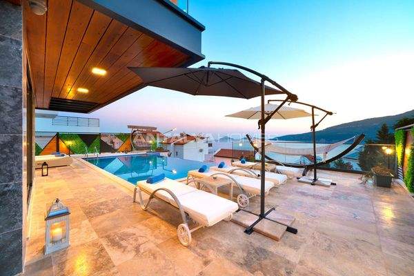 Bay View 4-Bedroom Villa with Pools in Kalkan Antalya